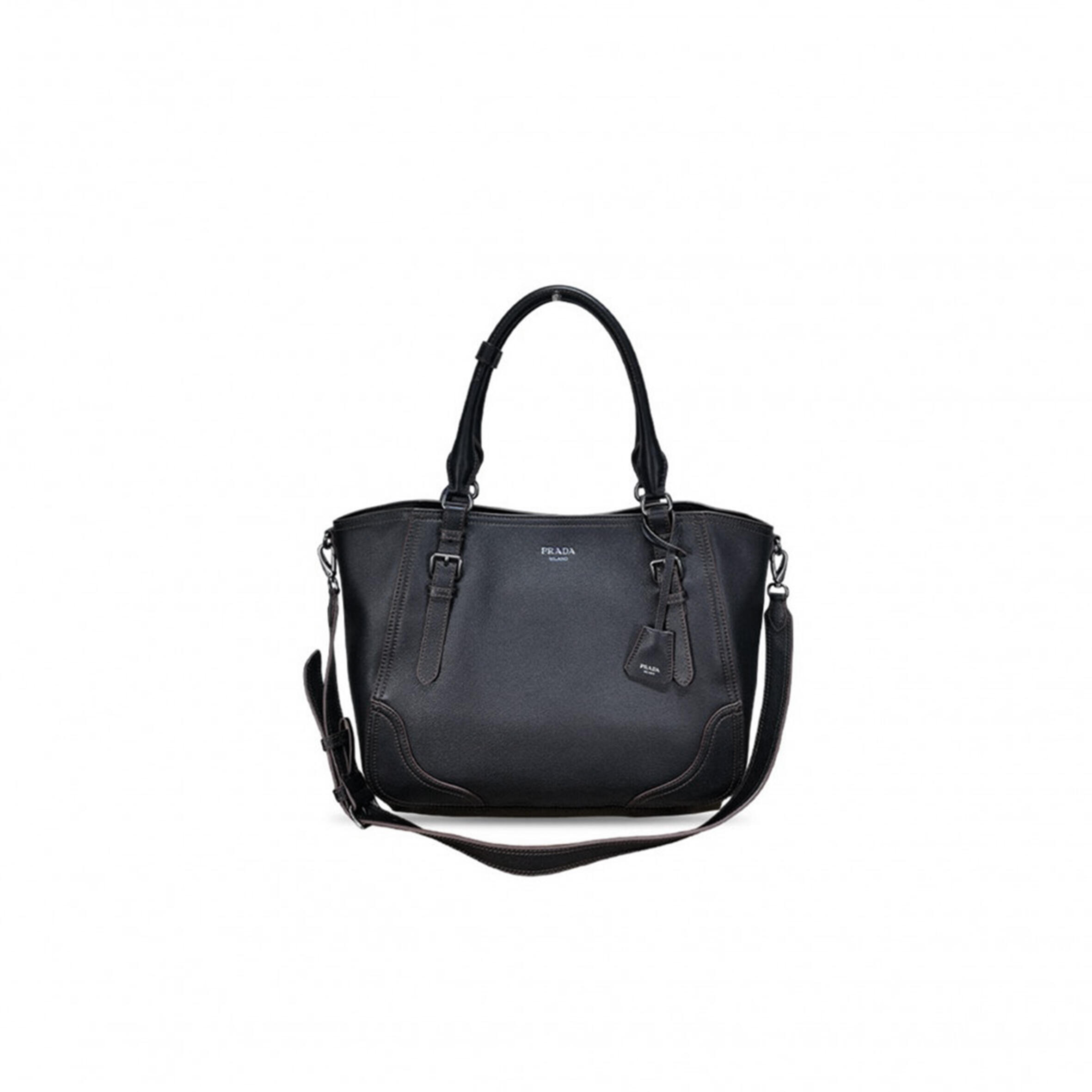 PRADA LARGE LEATHER TOTE BAG 1BG602 (38*32*14cm)